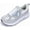 WhiteGray, variant on GOOBON Wide Toe Box Shoes Women Arch Support Walking Shoes for Plantar Fasciitis Orthotic Tennis Sneakers US 6-11