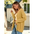 thumbnail image 5 of Women's Cardigan 2023 Open Front Oversized Button Lightweight Sweaters V Neck Loose Cardigans Knit Outwear, 5 of 14