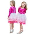 thumbnail image 6 of KYAIGUO Baby Kids Girls Spring Fall Dress Toddler Long Sleeve Princess Skirt Pullover Party Tulle Dresses for Little Girls,Sizes 3-8Y, 6 of 8