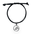 thumbnail image 1 of Sacre-Coeur in Paris France Bracelet Leather Rope Wristband Black Jewelry, 1 of 3