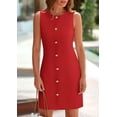thumbnail image 3 of Vestido de trabajo PRETTYGARDEN 2025 para primavera, formal, formal, rojo, 3 of 9