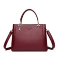 thumbnail image 4 of Bolsos de mano de gran capacidad para mujer, bolsos de hombro de piel de alta calidad, nuevos y elegantes bolsos de mano con asa superior para mujer, 4 of 5