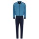 thumbnail image 1 of hajo Traje de casa para hombre, largo - Sudadera suave, chaqueta con cremallera, mezcla de algodón Azul 2XL (XX-Large), 1 of 5