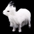 thumbnail image 4 of Mini simulación acogedora cabra oveja acogedora figura acurrucándose juguete de peluche decoración Blanco, 4 of 9