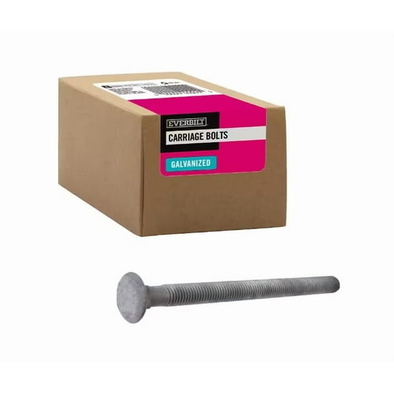 Everbilt 5/16 in.-18 x 3 in. Galvanized Carriage Bolt (25-Pack)