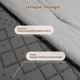 thumbnail image 2 of Vccoem Tufted Boho Comforter Set King Size, 7 Pieces White Reversible Bed in a Bag with Comforter, Fitted Sheet, Flat Sheet, Pillowcases, Pillow Shams, Bedding Sets for All Seasons, Grey, 2 of 8