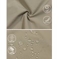 thumbnail image 5 of Little Donkey Andy Women's Golf Hiking Shorts Lightweight Quick Dry Outdoor Summer Shorts with Pockets 9 inch Khaki L, 5 of 7