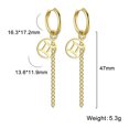 thumbnail image 1 of Deng Pendientes de acero inoxidable con signo del zodiaco para mujer, joyer铆a de la suerte, Piercing de oreja, piscis, Aries, Tauro, constelaci贸n, 1 of 2