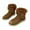 Brown, variant on Winter Snow Boots for Women Warm Suede Faux Fur Lining Shorty Boots Classic Comfortable Platform Slip On Ankle Boots for Outdoor Indoor Brown 36