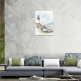 thumbnail image 5 of Coastal Lighthouse Boat Decor Wall Art Nautical Ocean Bathroom Wall Decor Beach Pictures Canvas Painting Coastal Framed Artwork for Bathroom Living Room Bedroom 12''x16'', 5 of 6