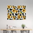 thumbnail image 2 of Cute Cow Print Sunflower D Tapestry for Bedroom - Tapestry Wall Hanging Wall Tapestry for Dorm Wall Decor Home Decoration , Aesthetic Funny Tapestry 29 x 37in, 2 of 5