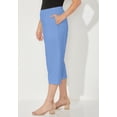 thumbnail image 3 of Catherines Women's Plus Size Suprema Elastic Waist Capri Pant (Petite Available), 3 of 6