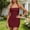 Red women's halter bodycon dress a1, variant on Uscallm Women's Halter Bodycon Tight Mini Dress Solid Dressy Beach Party Summer Night Out Dresses, Black L