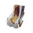 thumbnail image 4 of Razorback Soft Flannel Fleece Throw Blanket, Retro Emblem Design of Attacking Wild Boar in Oval Frame, Cozy Plush for Indoor and Outdoor Use, 50" x 60", Vermilion Burgundy, by Ambesonne, 4 of 6