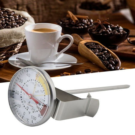 

Qiilu Stainless Steel Probe Thermometer Kitchen Food Meat Milk Coffee Pointer Thermometer Meat Thermometer