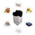 thumbnail image 7 of Yayeee Freestanding Laundry Hamper with Handle Collapsible Large Storage Basket for Clothes, Purple Deer, 7 of 7
