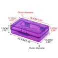 thumbnail image 3 of Large Capacity Clear Plastic Storage Box with Snap Tight Lid, Stackable & Portable Pen Organizer for School Office Student Daily Sundries, 3 of 4