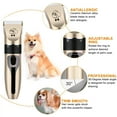 thumbnail image 6 of Dog Clippers Low Noise, Quiet Dog Grooming Kit Rechargeable Cordless Pet Hair Clipper Trimmer Shaver for Small and Large Dogs Cats Animals (Gold), 6 of 8