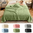 thumbnail image 2 of 70x100cm Ribbed Throw Thick Blanket Soft Warm Cozy All Season Comfort For Couch Bed Sofa And Indoor Outdoor Use Random Shipp Ing (6 Styles) Sweater Throw Blanket Fuzzy Lap Blanket Fuzzy Blanket Twin, 2 of 9