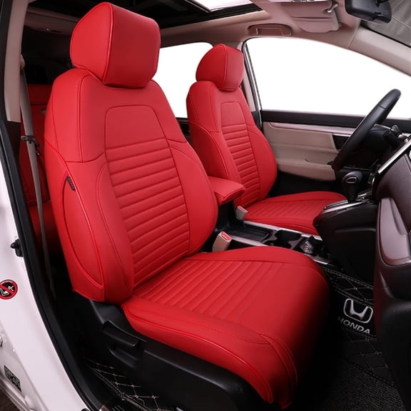 coverdream Touring Red, Leather, Compatible, Seat Covers