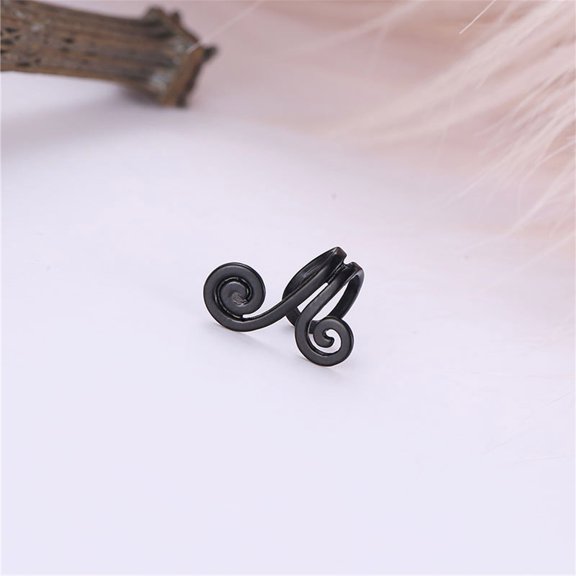 Gecau Stocking Stuffers for Women Personalized Fashion Ear Clips High Durability Acupressure Earrings Black 2x2 Inch Beauty Gift Sets