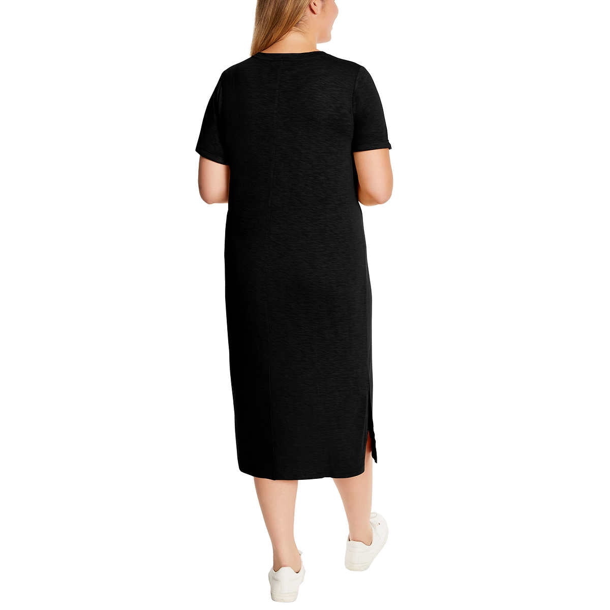 Jessica Simpson Plus Sz Dress 2X Ladies' Midi Calf Black