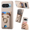 thumbnail image 1 of Case for FOXDOCK Google Pixel 9 Pro XL , Leather, Bear Ring, Card Holder, 1 of 4
