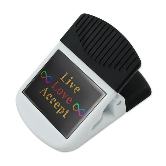 Live Love Accept Autism Awareness Infinity Rainbow Refrigerator Fridge Magnet Magnetic Hanging Hook Note Snack Clip