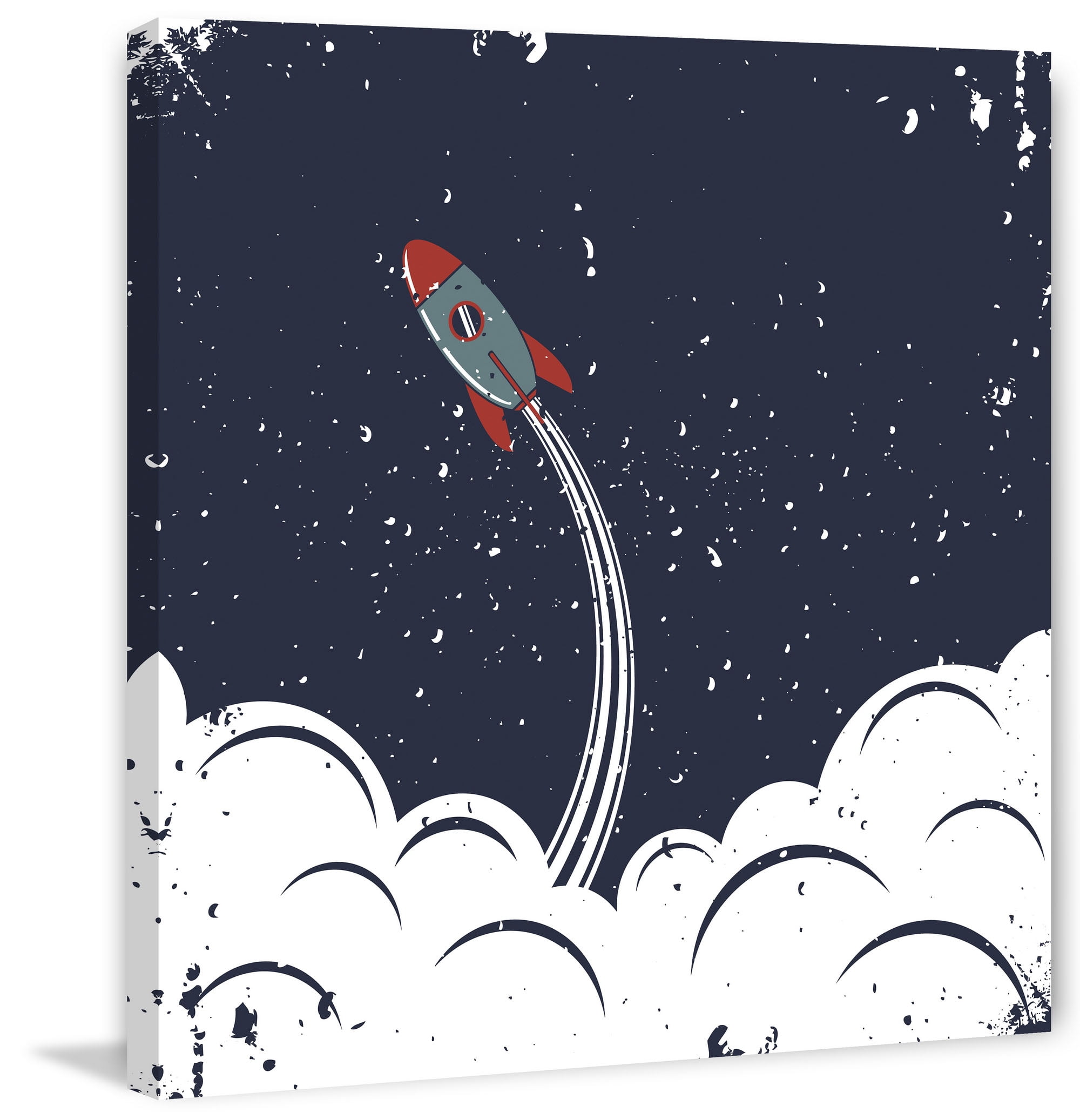 Marmont Hill Spaceship Launch Canvas Wall Art