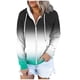 thumbnail image 1 of Sudadera con capucha de manga larga para mujer, informal, con capucha, para exteriores y chaquetas, a la moda, con estampado, de manga larga, con bolsillos, 1 of 4