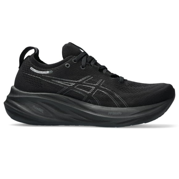 ASICS Women's Gel-Nimbus 26 Running Shoes, 10, Black/Black