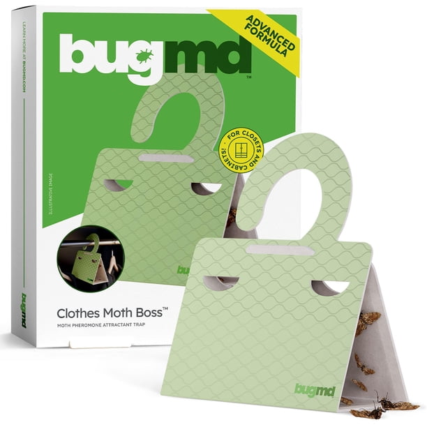Moth Traps BugMD Clothes & Pantry (6 unidades), no tóxicas, color verde