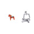 thumbnail image 1 of Adorno Coleccionable De Caballo De Dala Sueco. Figura De Caballo De Dala, Escultura Animal Para Sala De Estar, Entrada, Armario, Decoración Del Hogar. Estatua Creativa De Pensador Abstracto,, 1 of 8