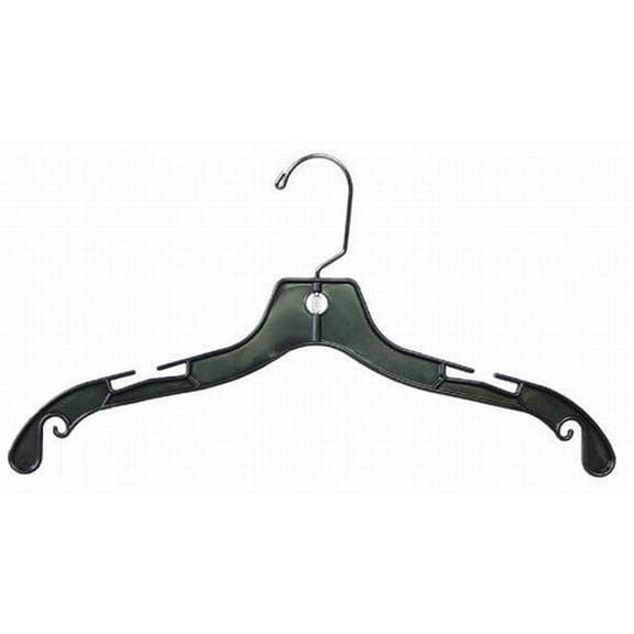 Black Plastic Shirt-Dress Hangers