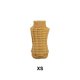 thumbnail image 3 of Greeniant Camisa para cachorros Disfraces Vestido para cachorros Ropa para perros Vellón a rayas flexible Suministros para mascotas pequeñas Accesorios Ropa para mascotas Amarillo XS Greeniant PT003885-13, 3 of 6