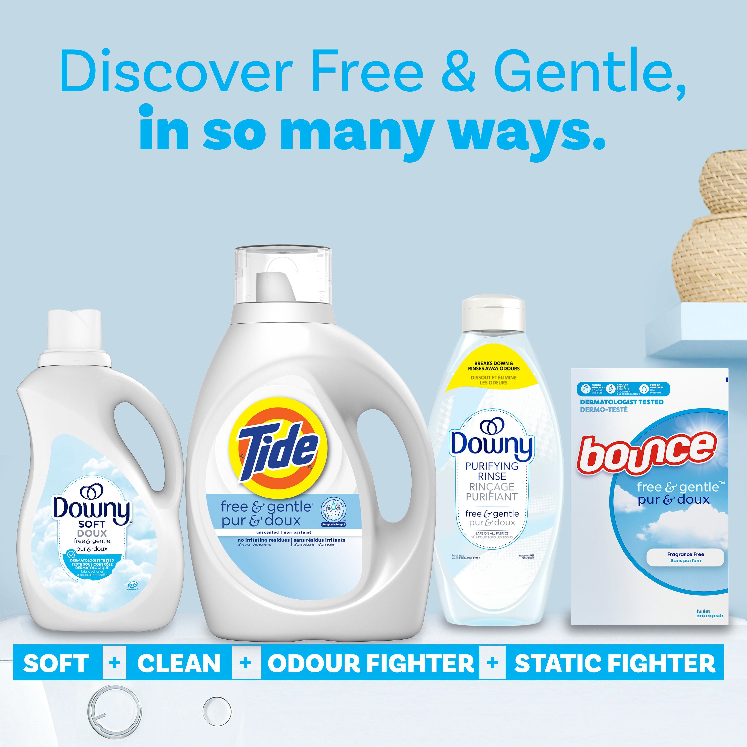 Détergent à lessive liquide Tide Pur et doux, détergent à lessive Tide, la propreté du détergent à lessive 1.86L