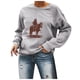 thumbnail image 1 of Otoño e invierno Mujer Impreso Jersey O-cuello Blusa de manga larga Tops Sudaderas Fridja  FKASFK2861, 1 of 9