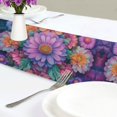 thumbnail image 4 of Yayeee Table Runner 70 inches Long Home Kitchen Dinning Party Decoration, Light Purple Flowers, 4 of 7