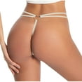 thumbnail image 6 of biudgviw Thongs for Women Low Rise G-String Stretch Strap Panties Underwear Breathable High Cut Seamless Bikini Briefs, 6 of 6