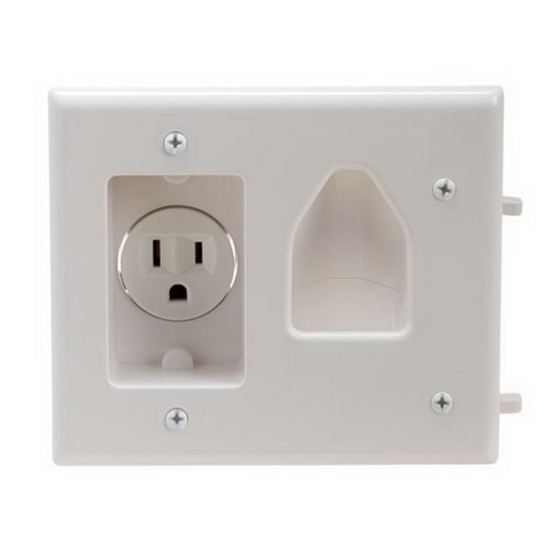 Cmple 523N Wall plate Recessed Low Voltage Cable Wall Plate WITH