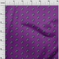 thumbnail image 2 of oneOone Cotton Silk Fabric Floral Block Printed Fabric 1 Yard 42 Inch Wide, 2 of 4
