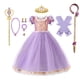 thumbnail image 3 of Vestido de Rapunzel con lentejuelas enredadas para niñas, disfraz de princesa para carnaval, traje de fiesta de cumpleaños, ropa, 3 of 5