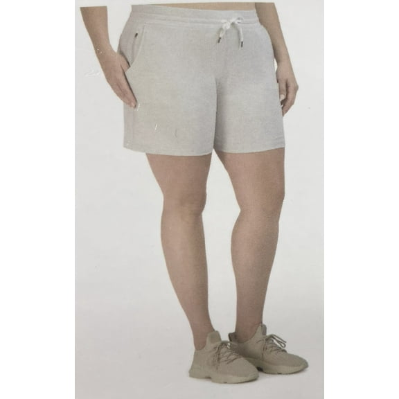 Pacific Trail Ladies' Cozy Shorts, Micro Gray Heather XL