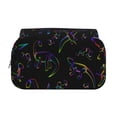 thumbnail image 2 of Sikiie Dinosaur Print Flip Double-layer Pencil Case, All-purpose Stationery Bag for Study and Office, Zipper Design, Unisex, 2 of 7