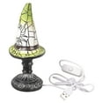 thumbnail image 4 of Glowing LED Colorful Wizard Hat Table Lamp For Themed Parties USB Powered Witch Hat Ornament Witchcrafts Home Decors, 4 of 8