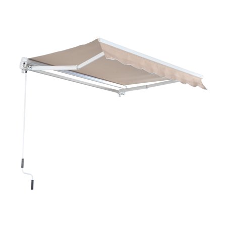 13 x z 13 shade Sun Manual Awning 7' Patio Retractable Shade x Outsunny 8'