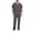 Gray_#04, variant on Uniforms Scrubs Set for Men Classic V-Neck Stretch Top & Jogger Pants Yoga Waistband with Pockets,Black XL