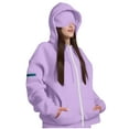 thumbnail image 2 of Lenago Hoodies for Women Teen Girls Plus Size Plus Size Gothic Style Sleeve Hoodlies Zipper Thermal Hoodie With Cropped Zip Up Coat Fall Winter Clothes, 2 of 9