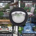 thumbnail image 2 of Montaje en pared con energía solar 6 luces LED Jardín al aire libre Camino Paisaje Lámpara de patio Blanco puro, 2 of 5
