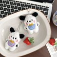 thumbnail image 3 of Sanrio Pochacco-llavero de peluche suave, llavero Kawaii, juguetes de peluche, muñeca, mochila, accesorios colgantes, llavero, regalo de novia, 3 of 4
